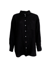 black colour blouse | Melina zwart
