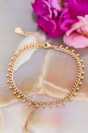 My Jewellery armband | goud schakels met bolletjes