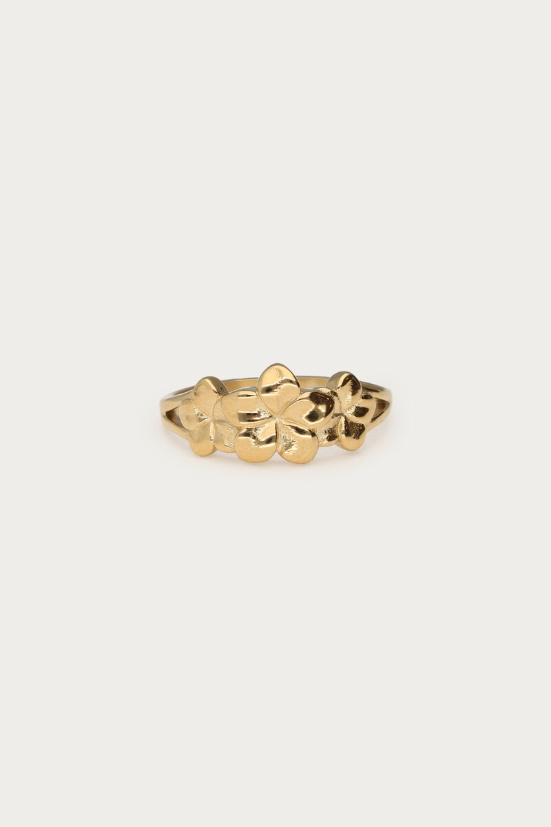 My Jewellery Botanical ring met drie bloemen