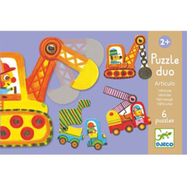 Djeco duo puzzel | bouwverkeer