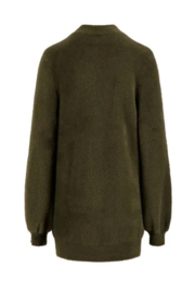 zusss fluffy vest donker groen