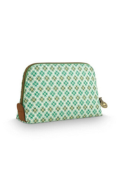 Pip Studio Coby Cosmetic Bag Triangle Small Mojo Green