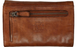 Bear Design kleine portemonnee | cognac