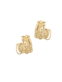 rose en camellia oorbellen hoop wires