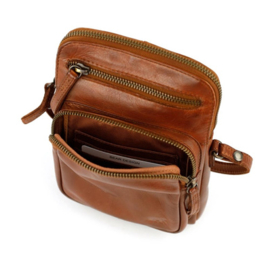 Bear Design Kleine schoudertas 'Alexis' cognac