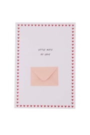 zusss Wenskaart Mini Envelopje Little Note Of Love