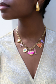 My Jewellery ketting | art ketting met verschillende bedels goud
