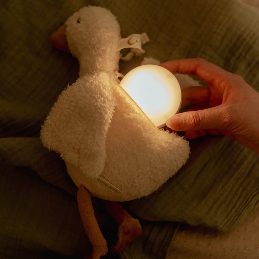Little Dutch Knuffelgans Licht & Geluid  Little Goose wit