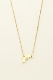 my jewellery ketting met pistooltje goud