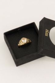 my jewellery ring | we love vintage transparante steen goud.