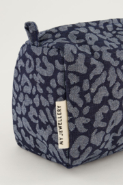 My Jewellery denim toilettas set met animal print