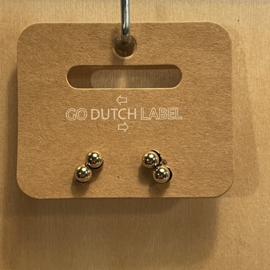 Go Dutch Label oorbellen | knopjes ijsbolletjes goud