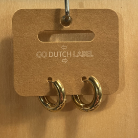 Go Dutch Label oorbellen | basic ring goud