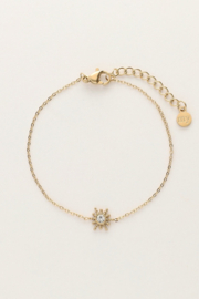 My jewellery armband zon en strass goud