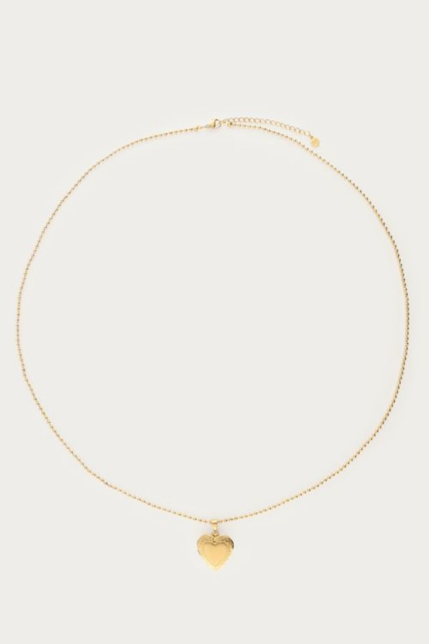 My Jewellery Mystic lange ketting met medaillon hart