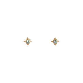 Go Dutch Label oorbellen | 4 dots stud mint goud