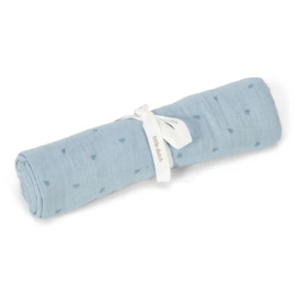 Little Dutch Swaddle Pure denim blue - 120 cm