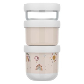 Mepal little dutch Snackbox Mio Sunshine & Rainbow 3-delig