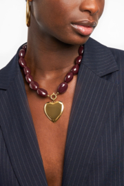 My Jewellery Bruine chunky kralenketting