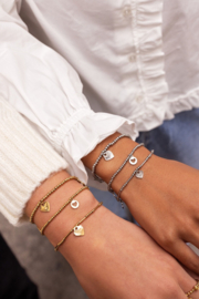 My Jewellery Candy armbanden set met hartjes zilver