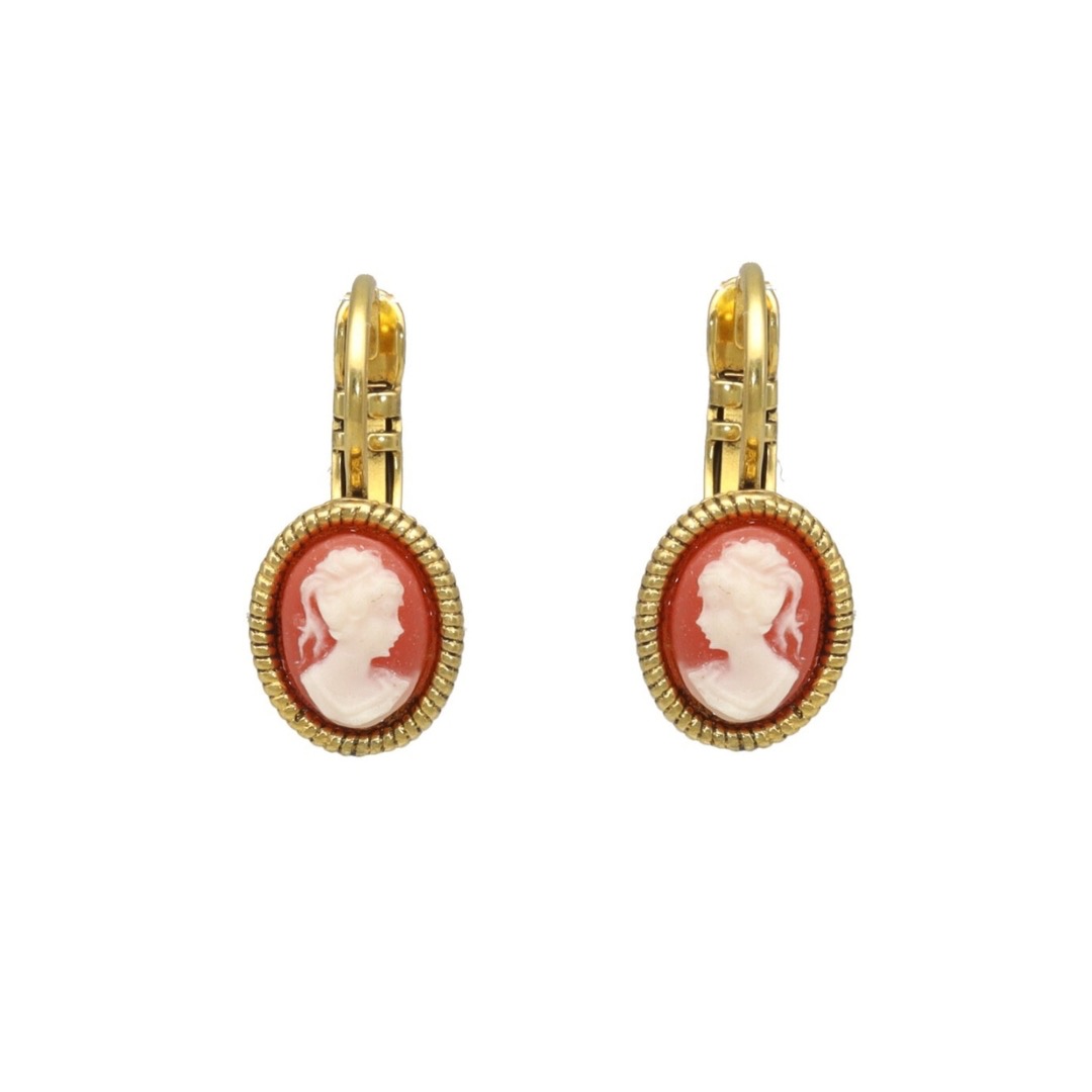 Camps & Camps oorbellen Cameo Coral