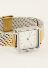 My Jewellery horloge | vierkant horloge multikleur schakelband