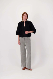 zusss Gestreepte Broek Met Structuur