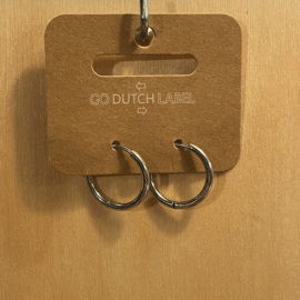 Go Dutch Label oorbellen | basic ring zilver