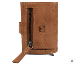Bear design Pasjeshouder 'Elsie' taupe