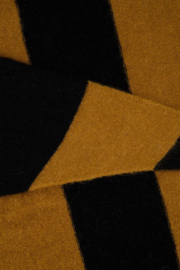 zusss sjaal triangle met streep zwart/camel
