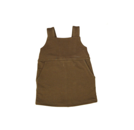 Snoozebaby riffle pinafore | brown