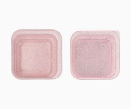 tutete set trommeltjes glitter roze/lila