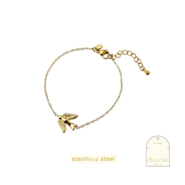 Go Dutch Label armband free bird Bracelet goud