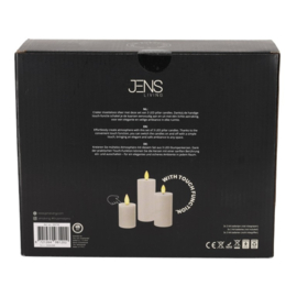 giftstories Jens living LED Stompkaarsen Steengrijs /3
