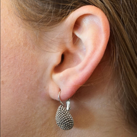 Camps & Camps oorbellen | silver plated drop dormeuses