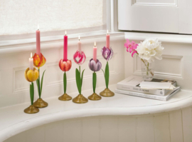 Pip Studio Set/2 Tulp Kandelaars Metaal geel