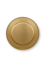 Pip Studio metal plate yellow 32cm