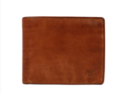 Bear design herenportemonnee Billfold 'Fabian' cognac