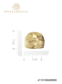 rose en camellia verstelbare ring