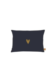 zusss kussen jij bent goud waard 25x35cm zand/donkerblauw