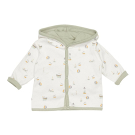 Little Dutch reversible babyjasje | Sailors bay white/olive.