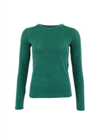 black colour shirt | Faye lurex shirt emerald green