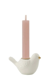 zusss keramieken kandelaartje vogel wit