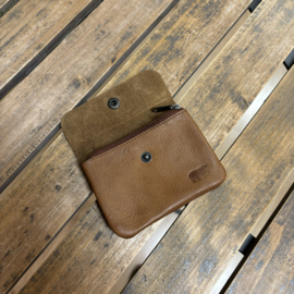 Bear Design portemonnee 'pietje' cognac