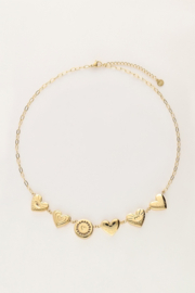 My Jewellery ketting chunky hartje goud