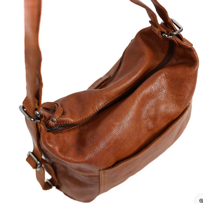 Bear Design schoudertas/rugtas 'Veerle' cognac