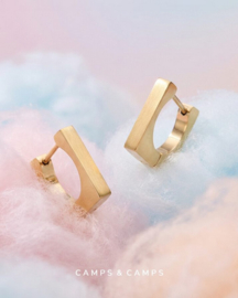camps & camps oorbellen Geometric Square goud