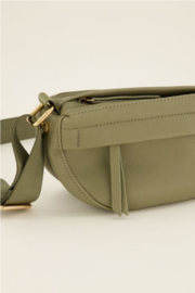 My jewellery tas crossbody donkergroen met extra vak