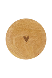 zusss Glastopper Hout Hartje Naturel