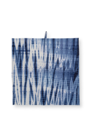 VT wonen  tie dye theedoek blauw (set van 2) (60x60 cm)